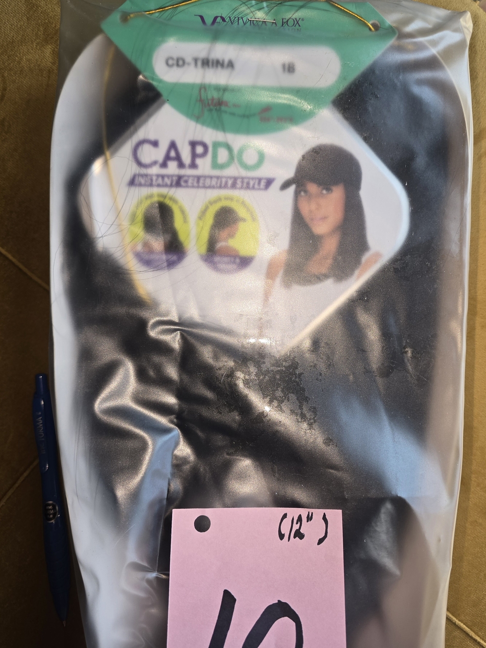 NWT Black Cap Wig